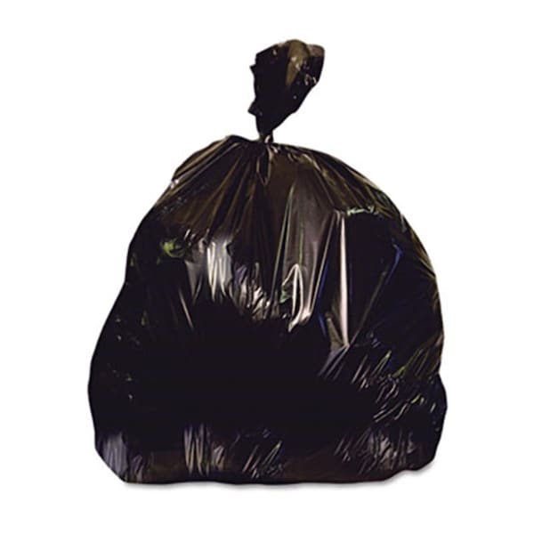 Her Her X8647AK Low-Density Repro Can Liner; 56 Gallon; 1.5 mil; Black; 43 x 47; 100-Carton X8647AK - main